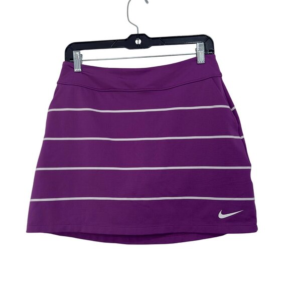 Nike Golf Purple Striped Dri-Fit Athletic Skort/Skirt - Picture 8 of 8